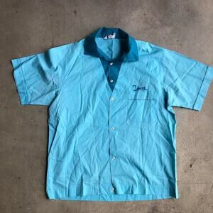 Vintage Nat Nast Chain Stitched Ford Bowling Shirt Rockabilly USA